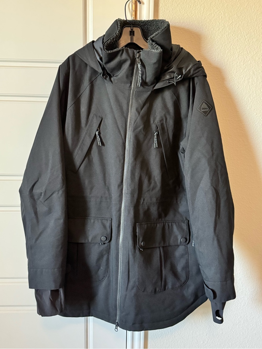 Burton Prowess Women’s XL Black Snowboard Ski Jacket DRYRIDE Sherpa